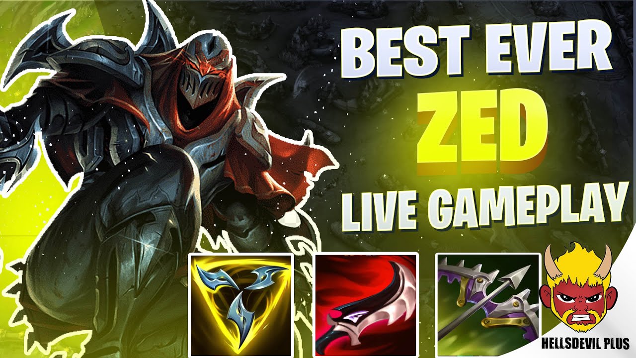 Best Zed Gameplay You've EVER Seen! - Wild Rift HellsDevil Plus Gameplay