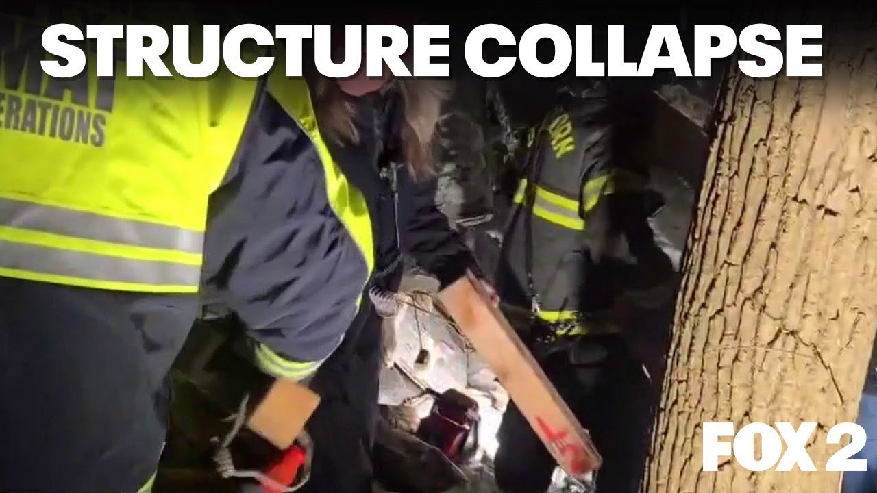 Man rescued after Michigan garage collapses, trapping him