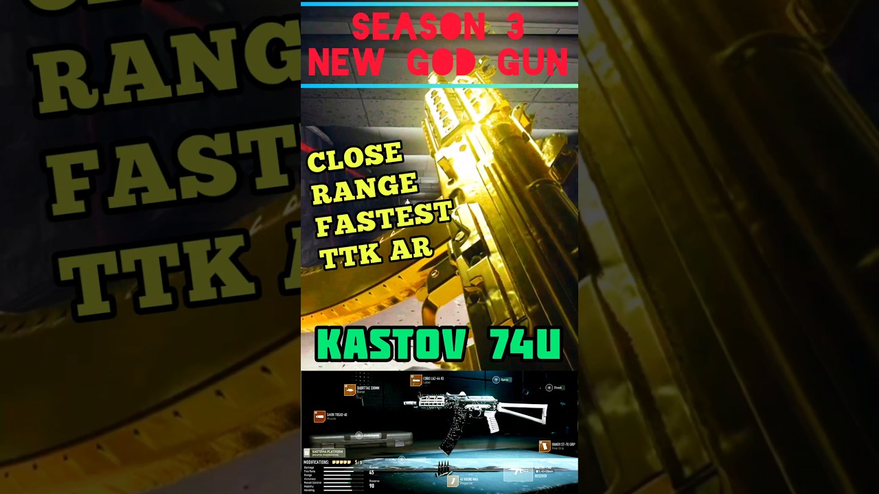 FASTEST TTK KASTOV 74u Meta Build | BROKEN | MW2 | COD Warzone 2 #shorts #viral