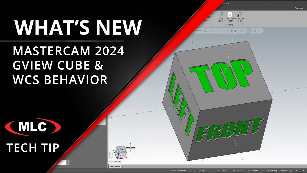 What's New in Mastercam 2024 - Gview Graphics Display Cube