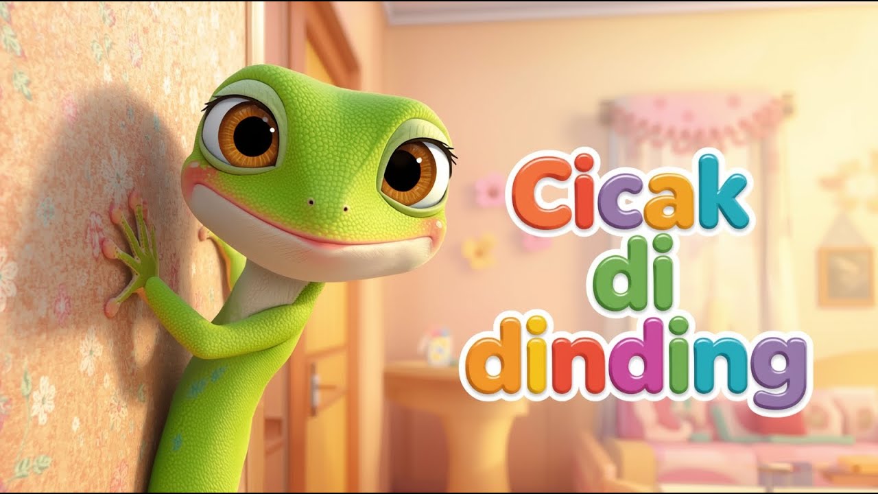 Cicak di dinding – Lagu Anak Indonesia | Animasi 3D Ceria | Nadzira Syafa H