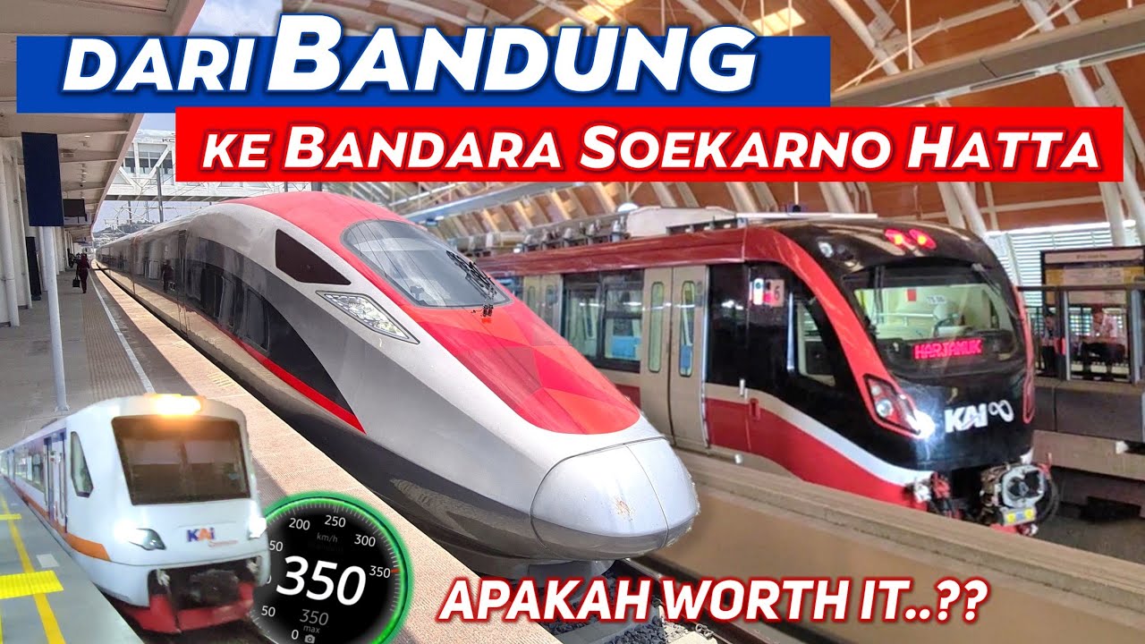 TANPA MACET ! Cara Naik Kereta Api Cepat WHOOSH dari BANDUNG ke BANDARA SOEKARNO HATTA, Berani Coba?