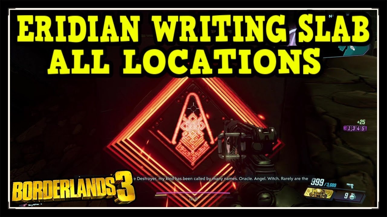 Borderlands 3 All 30 Eridian Slab Locations - Tales From The Eridian Slab Trophy / Achievement Guide