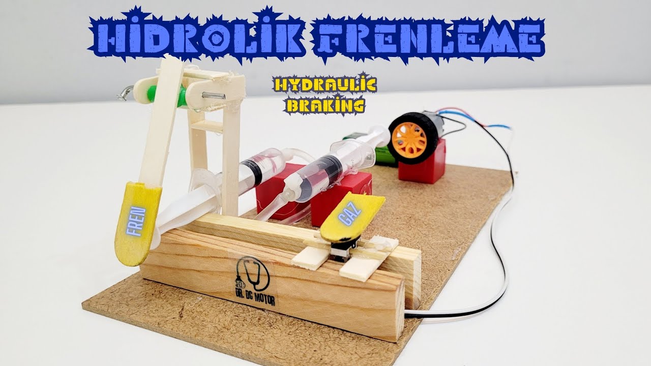 DC Motorlu Hidrolik Fren Sistemi -- DC Motor Hydraulic Brake System: Gücün Kontrolü Sende! #dcmotor