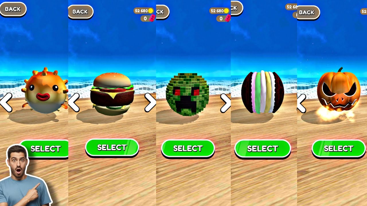 Going Balls&rlm; - SpeedRun Gameplay Level 58-62 | With 5 Different Balls