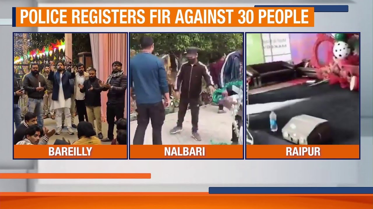 Christmas Unrest: Mob Vandalism in Raipur Mall, Assam School & Bareilly | News9