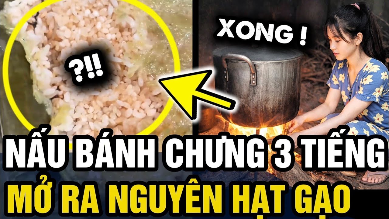 Nấu bánh chưng CÒN NGUYÊN HẠT gạo, cô gái thắc mắc sao NẤU HẲN 3H mà VẪN CHƯA CHÍN | Tin 3 Phút