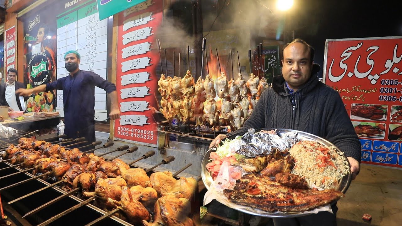 Faisalabad Most Famous  Chicken SAJJI l  Kabli Pulao l, Chapli Kabab l Angra chiken l Grill Fish .