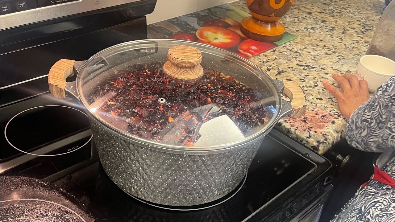 Making Sorrel for the holidays.