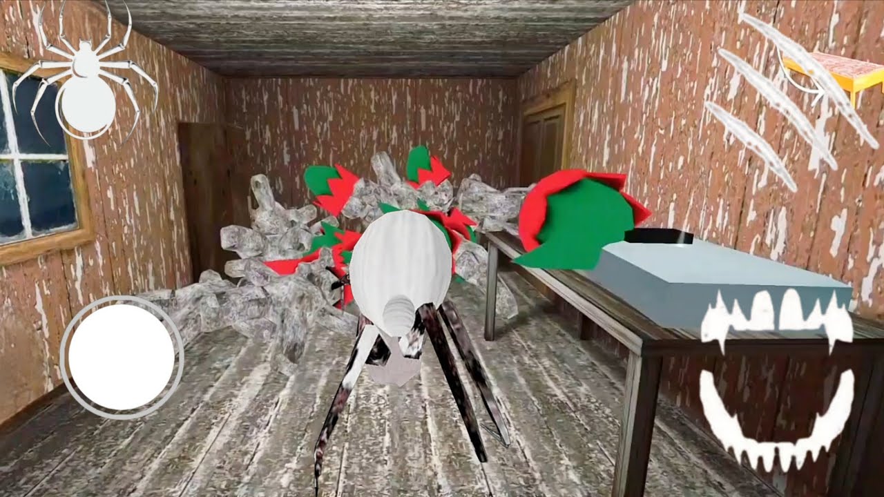 Playing as spider mom in house escape granny mod menu 