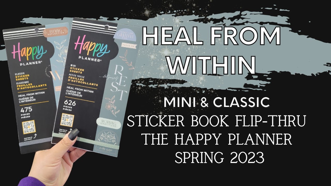 Heal From Within | Sticker Book Flip-Thru | The Happy Planner | Spring 2023