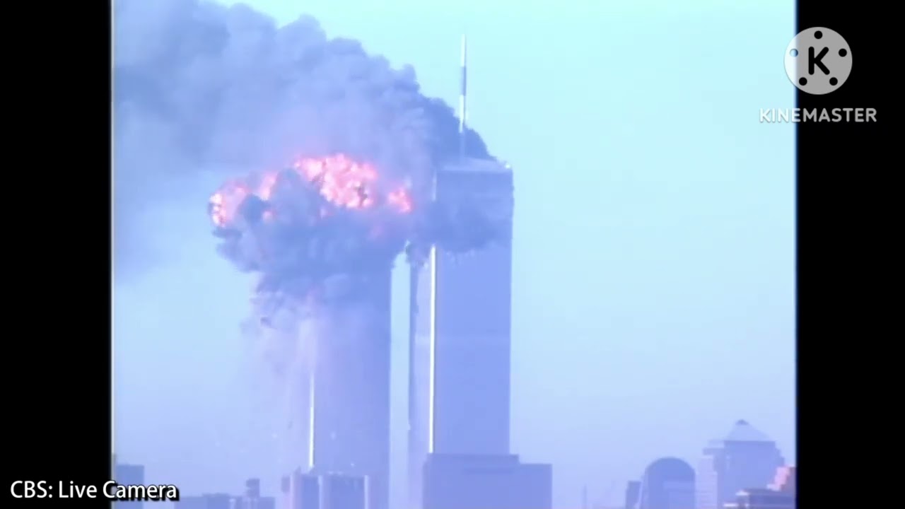 9/11 Views Of South Tower Impact World Trade Centre New York 2001 World Trade Center