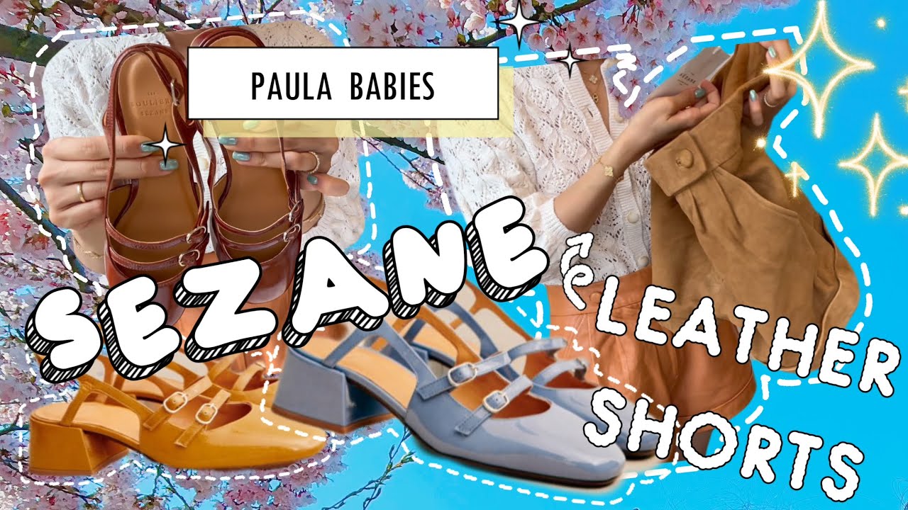 SEZANE PARIS 🇫🇷 Paula Babies Mary Jane Shoes 🌸 Leather Shorts Try On 🪺 Size Comparison