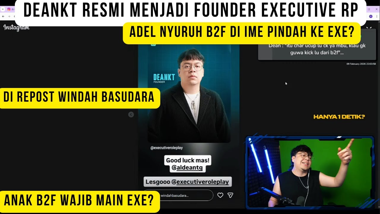Deankt resmi jadi founder Executive RP ! Anak B2F di wajibkan main di exe?