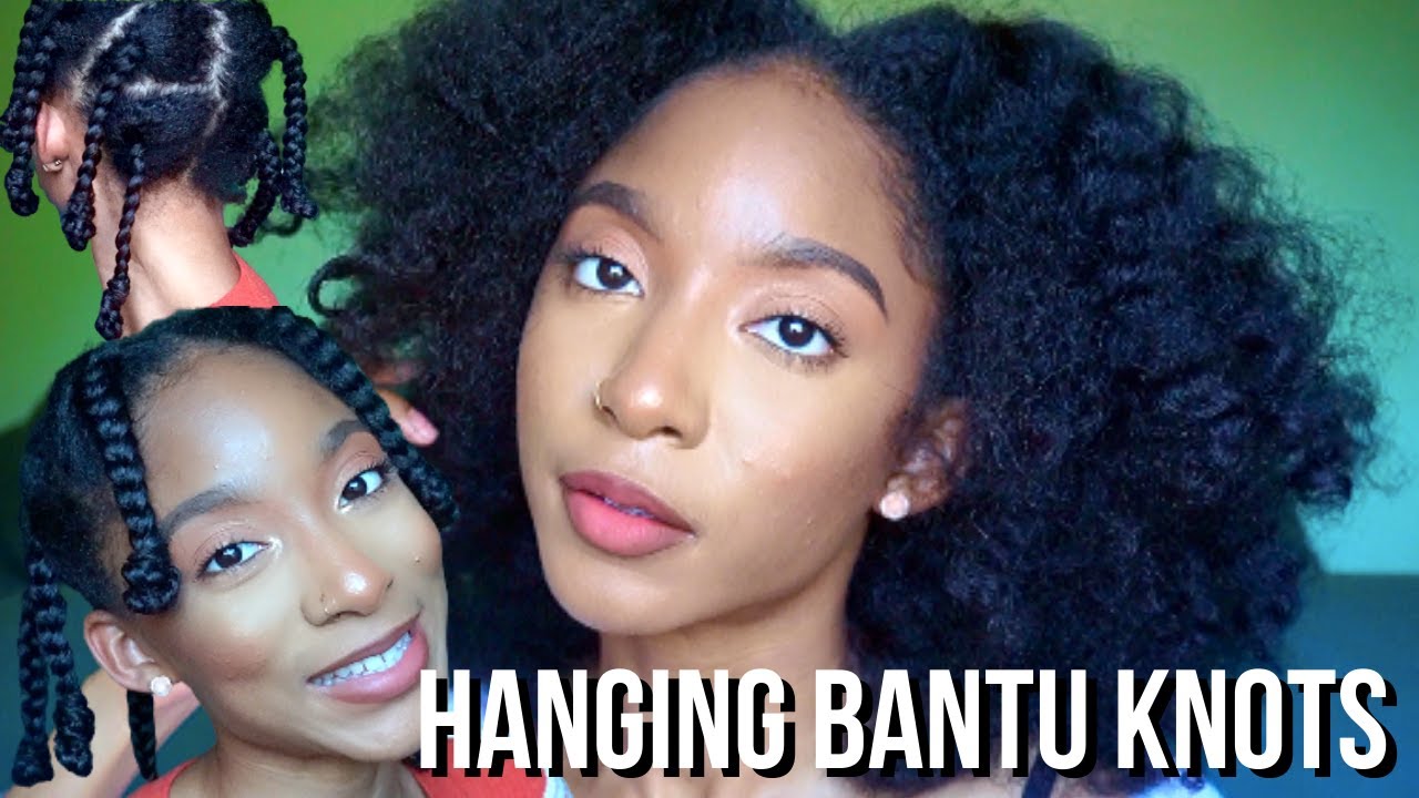 HOW TO: BRAID OUT on Natural Hair + Hanging Bantu Knots | JaiChanellie