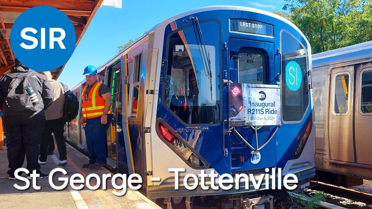 MTA Staten Island Railway: R211S Inaugural Run Full Ride to Tottenville #mta