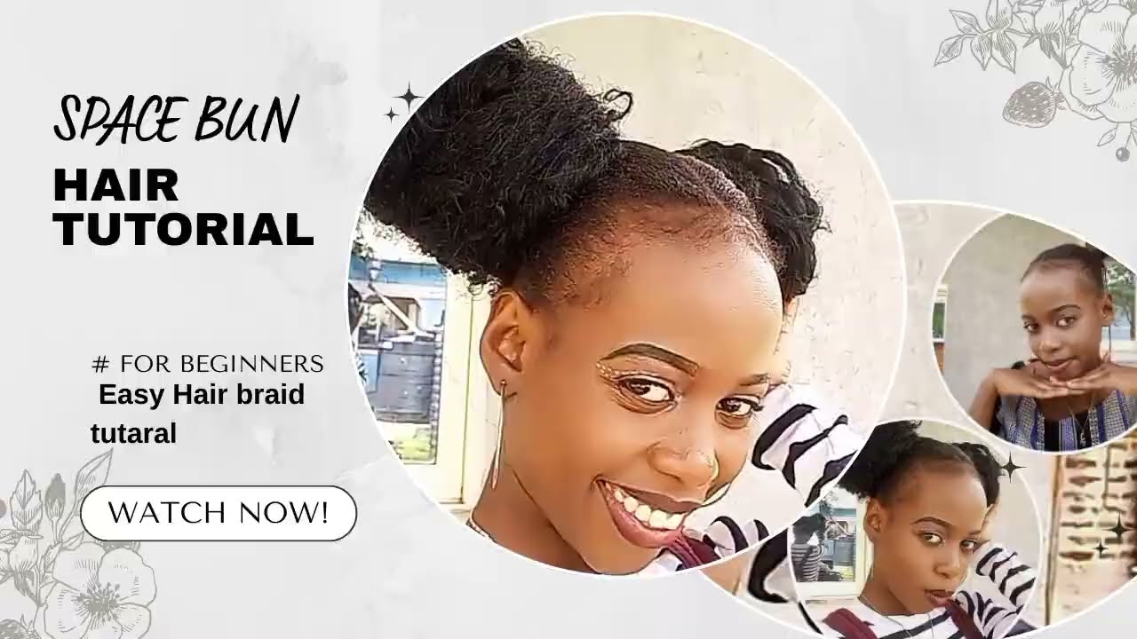 Space Bun hair tutorial ✨. Check out full video 😊#hair#subscribe#share#like 