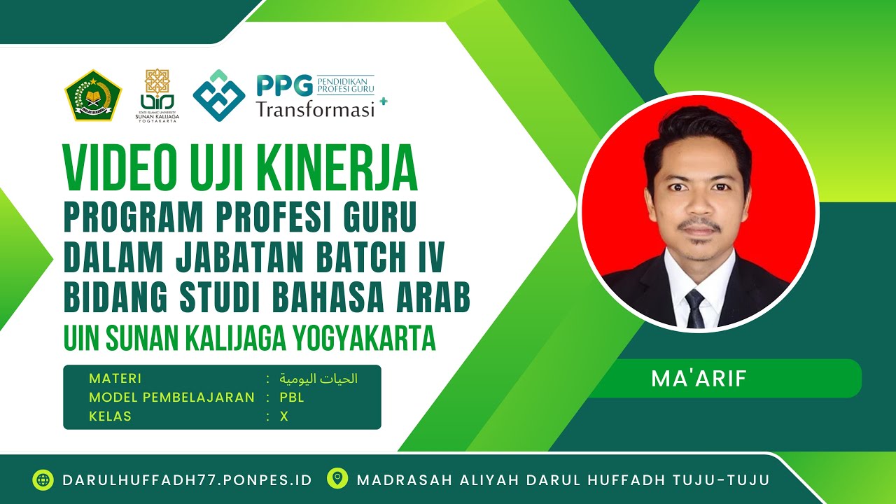 UKIN PPG DALJAB 2025 BATCH 4 - Bahasa Arab - UIN Sunan Kalijaga Yogyakarta 