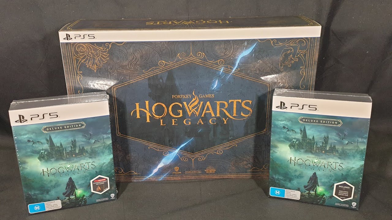 Unboxing: Hogwarts Legacy Collector's Edition & Deluxe Pin Set Edition & Key Chain Edition on PS5