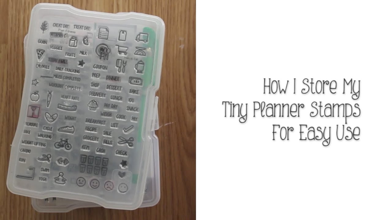 How I Store My Tiny Planner Stamps For Easy Use - photo boxes