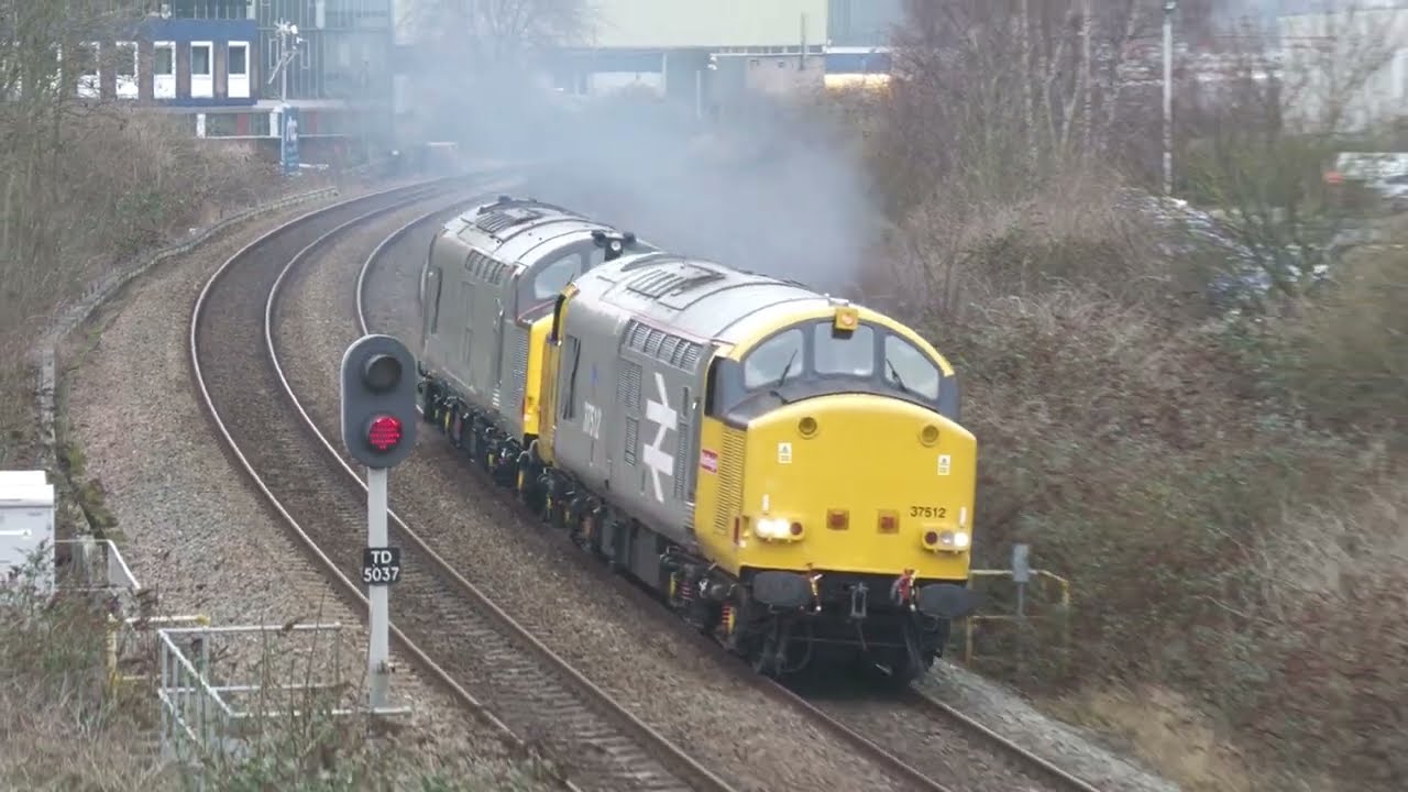 37512 37611 Wilmorton 29th January 2026 0Z55 Derby RTC to Rectory Junction