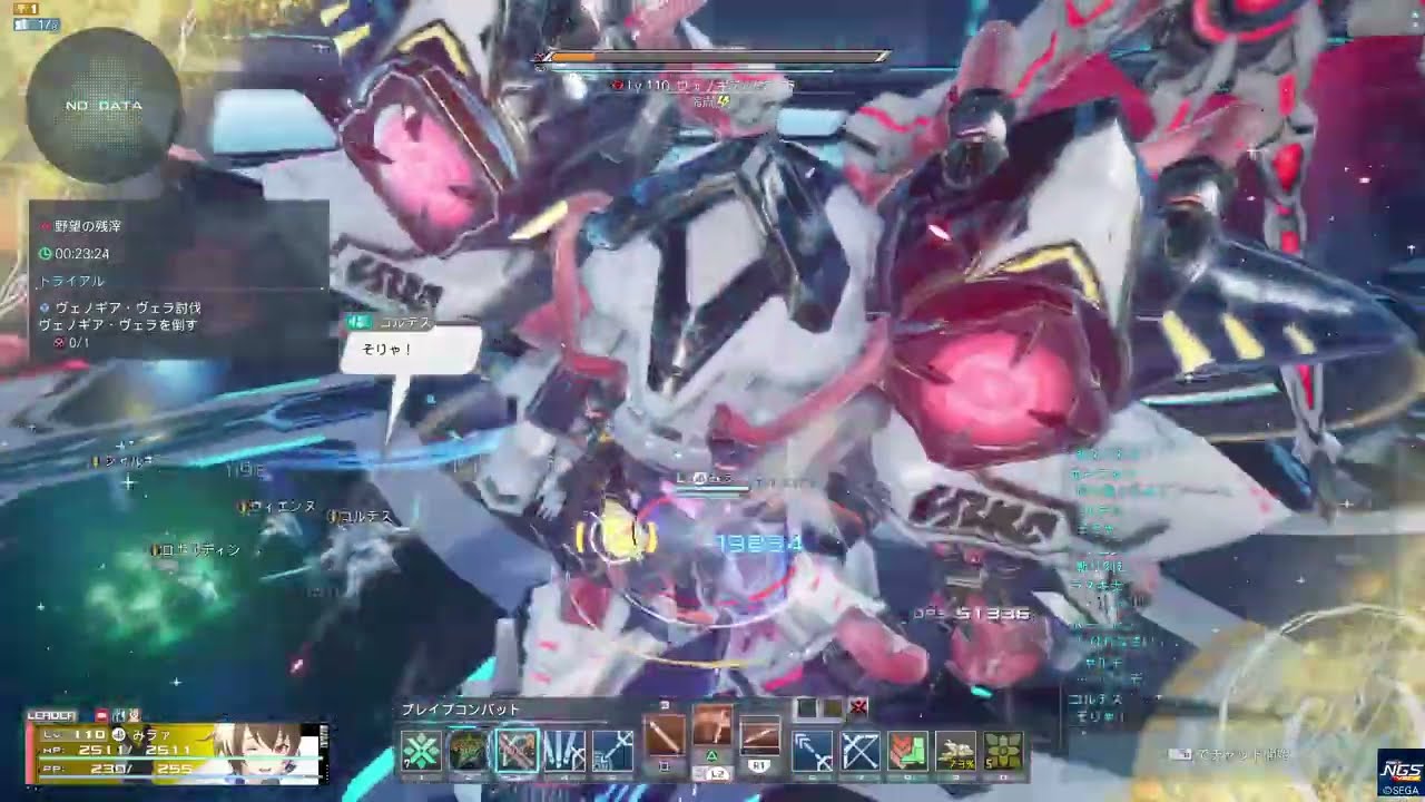 【PSO2NGS】ヴェノギア・ヴェラ Lv.110 ソロ Br /Sl /A 【野望の残滓 Rank.3】