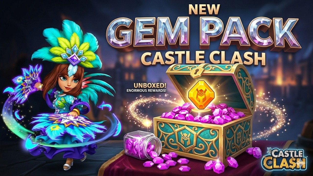 INSANE VALUE?! 💎 Unboxing the NEW Castle Clash Gem Pack!