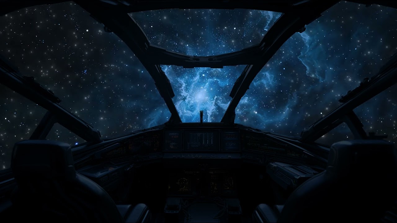Sleep Under the Stars: Tranquil Universe Sounds in a Control Panel Room