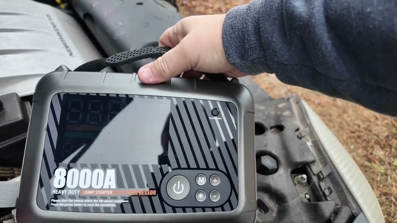 Jump Your Car + Inflate Tires? Meet the All-in-One CS02-8000A!