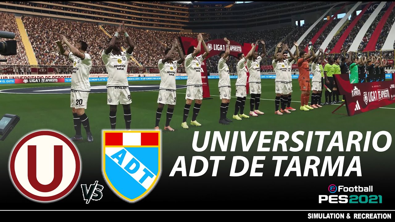 Universitario vs ADT ● Apertura Liga 1 2026 | Gameplay Pes 2021