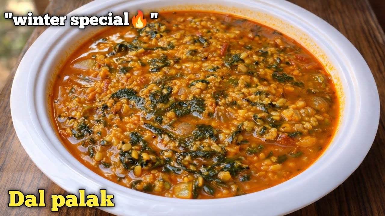 बढ़ती ठण्ड में पौष्टिक मूंग दाल पालक बनाये और ठंड को दूर भगाये । Dal Palak Recipel | Moong Dal Palak