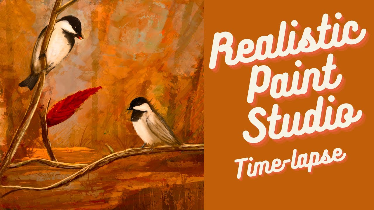 Painting my Favorite Birds in the New Realistic Paint Studio! | Time-lapse