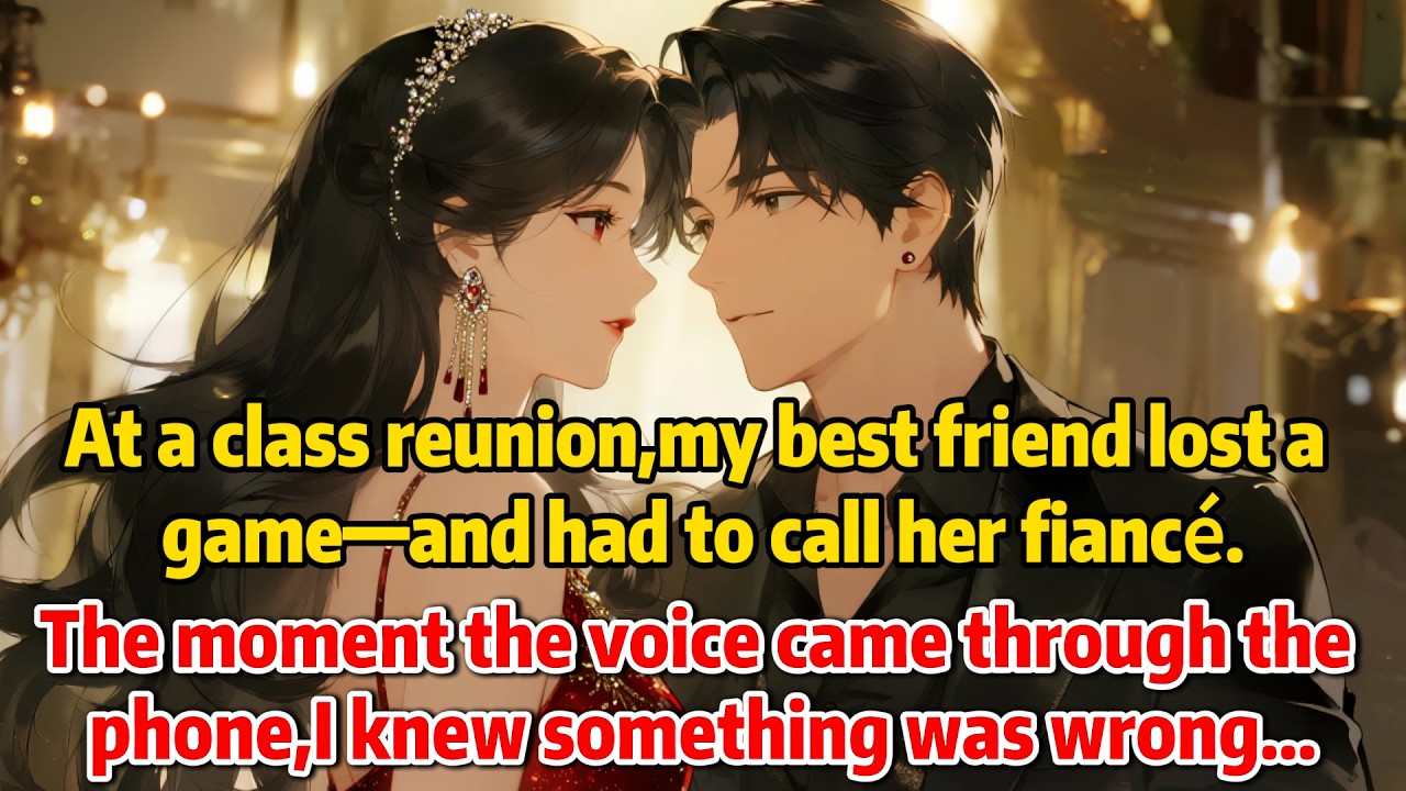 At a class reunion,my best friend lost a game—and had to call her fiancé.The moment the voice came..