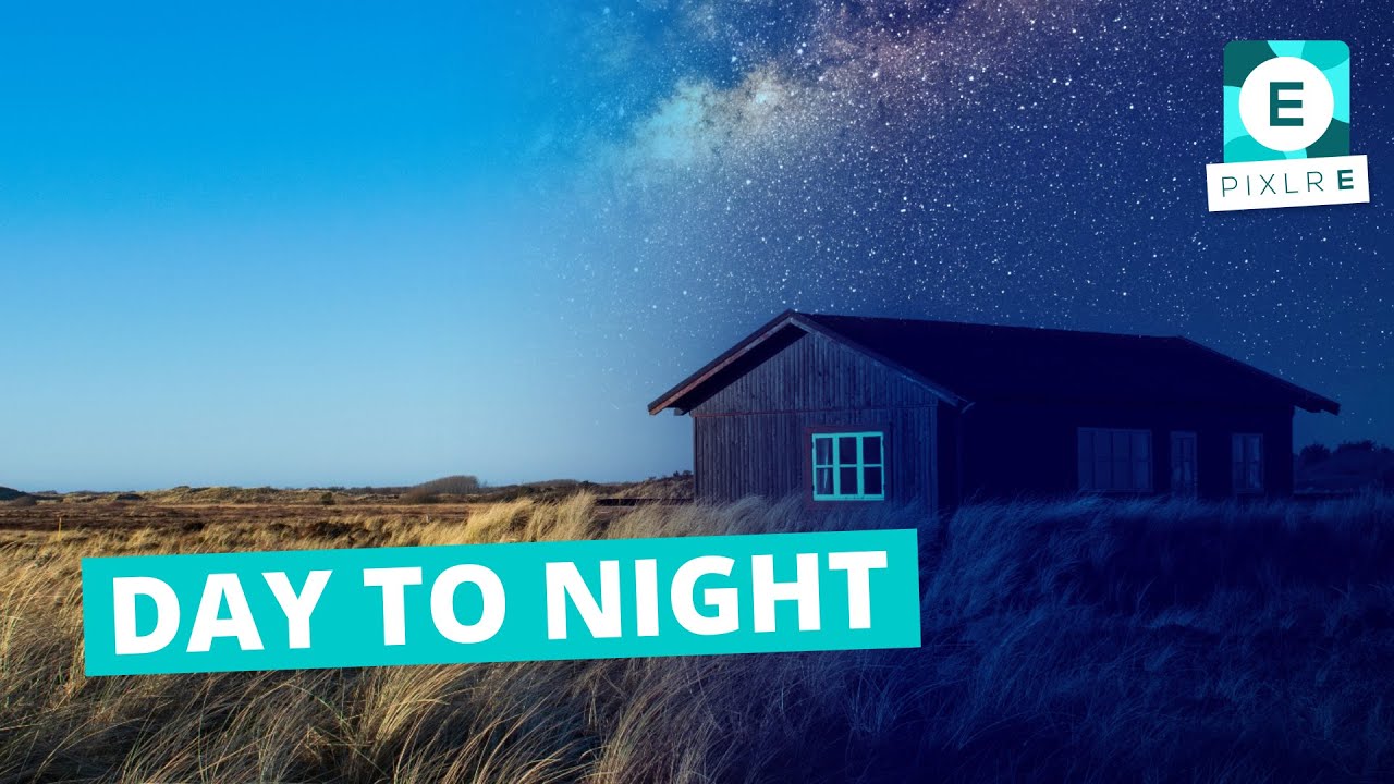 Create A Day To Night Effect in Pixlr E