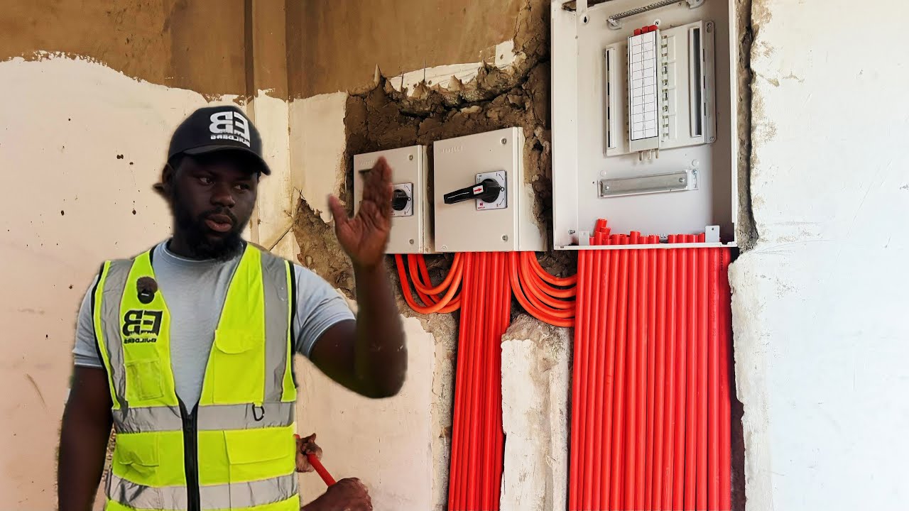 Electrical Wiring- All The Designs starts From Your Wiring || Building in Ghana 🇬🇭 
