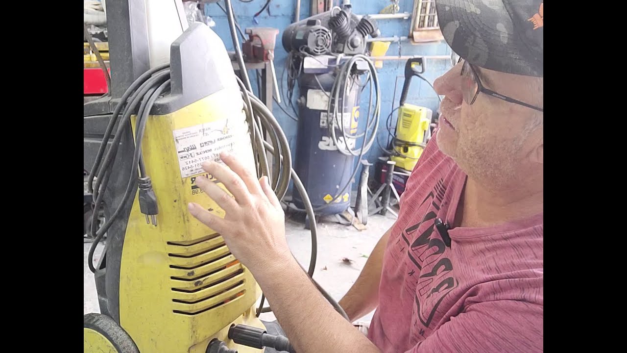Lavadora de Alta Pressão KARCHER K3.98, Adaptação, botão de acionamento elétrico