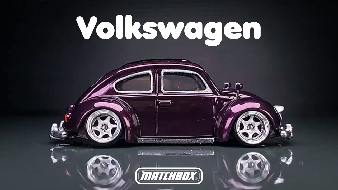 Volks Wagen Beetle Clean Stance with natural widebody kit Matchbox Diecast Custom