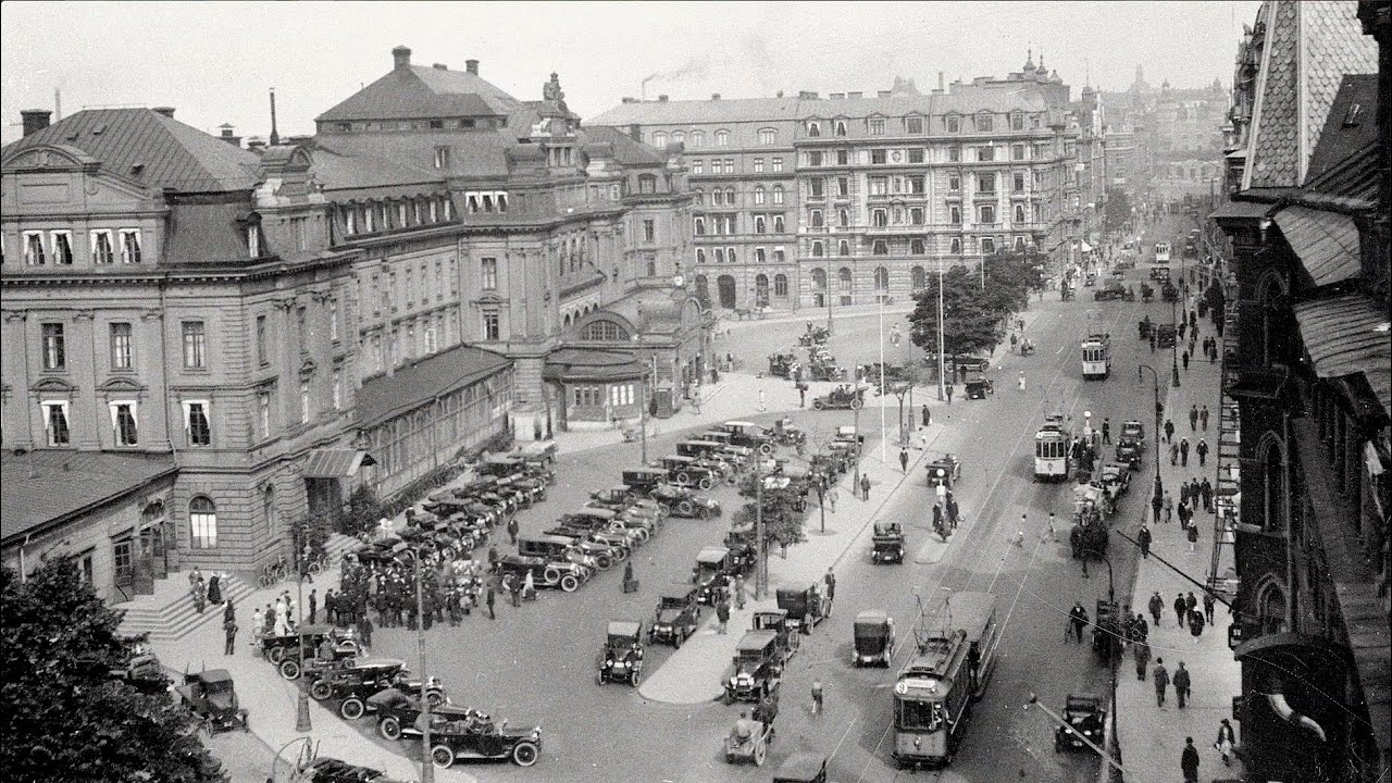 Stockholm för runt hundra år sedan