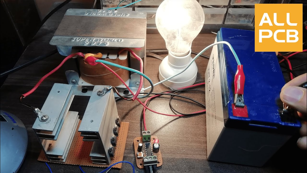 How To Make 12V Dc To 220V Ac Inverter Using SG3525 IC