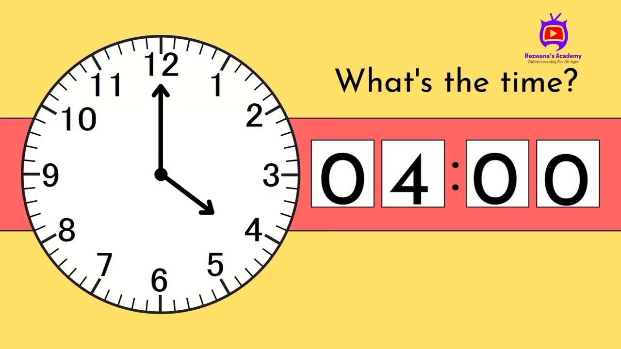 Telling Time|Clock Hour Hand | Quiz Time |Kindergarten Mathematics|