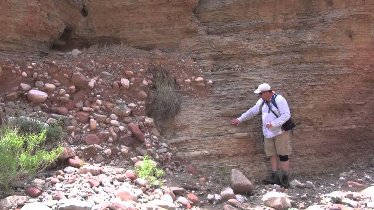 Stream deposits that contact marine limestone
