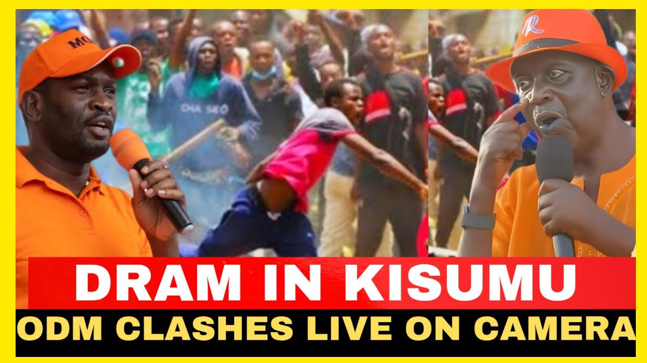 DRAMA!!ODM SUPPORTERS CLASHES IN KISUMU COUNTY 