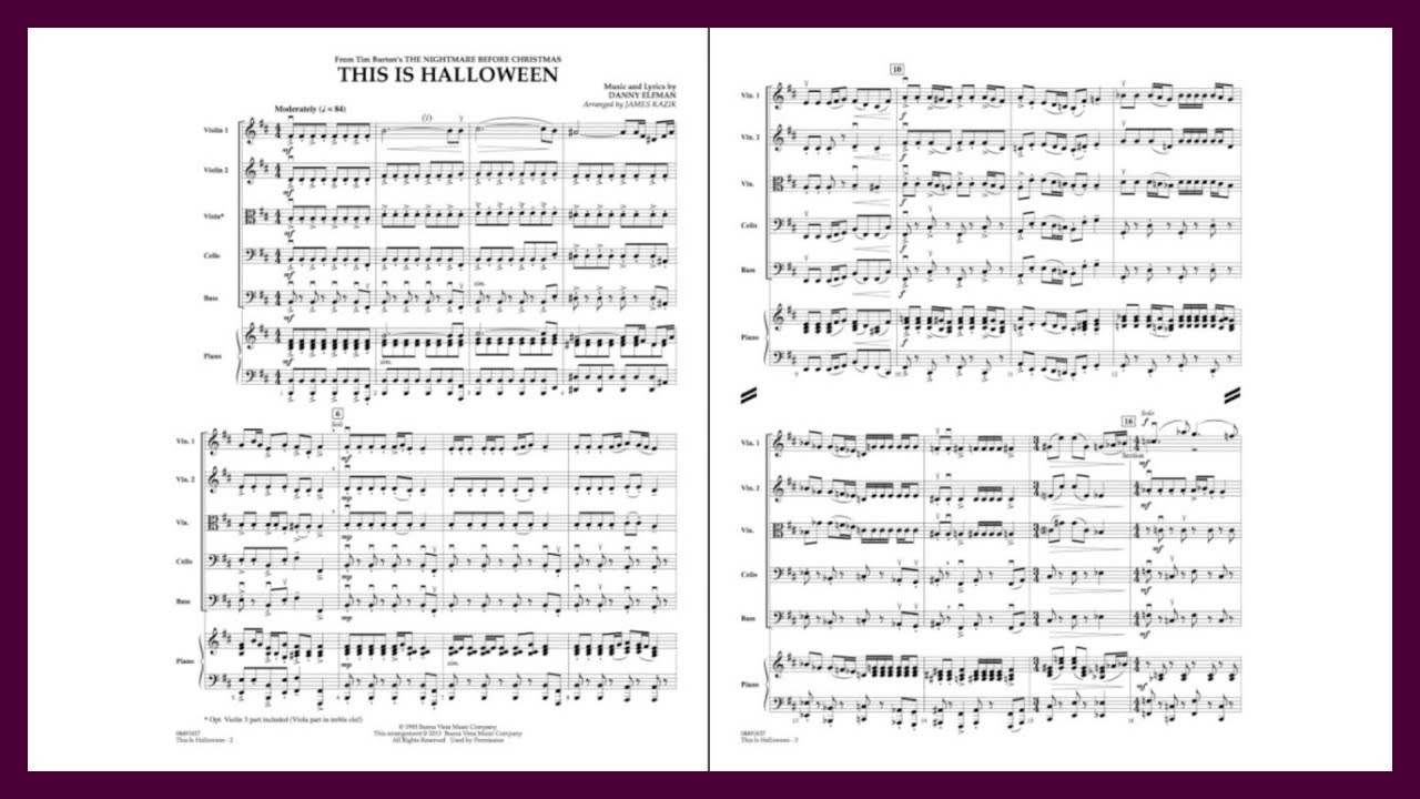 This Is Halloween | Danny Elfman | Arr. James Kazik