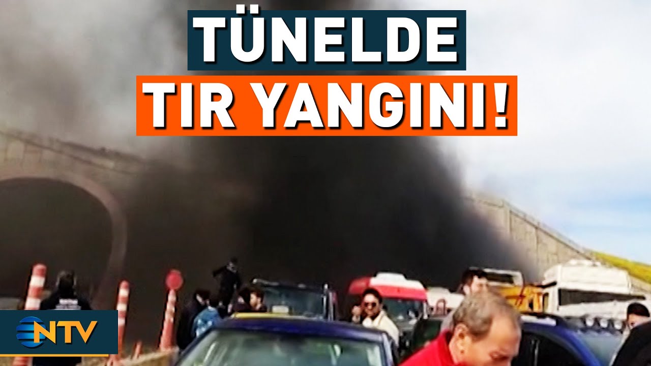 Sabiha Gökçen Havalimanı Yakınlarında Bir Tünelin İçinde TIR Yangını! | NTV