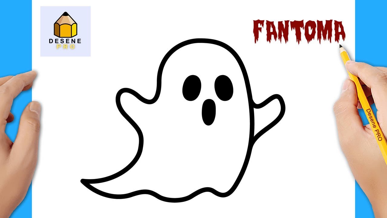 Cum se desenează o fantomă | Desene de Halloween | Desene pas cu pas