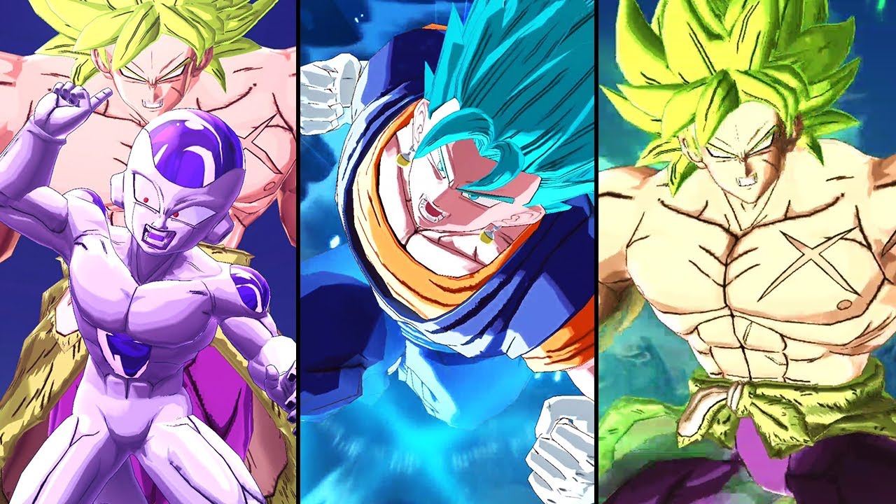 SSJ Broly vs Vegito Blue - Summon Animations Part 4 - Dragon Ball Legends