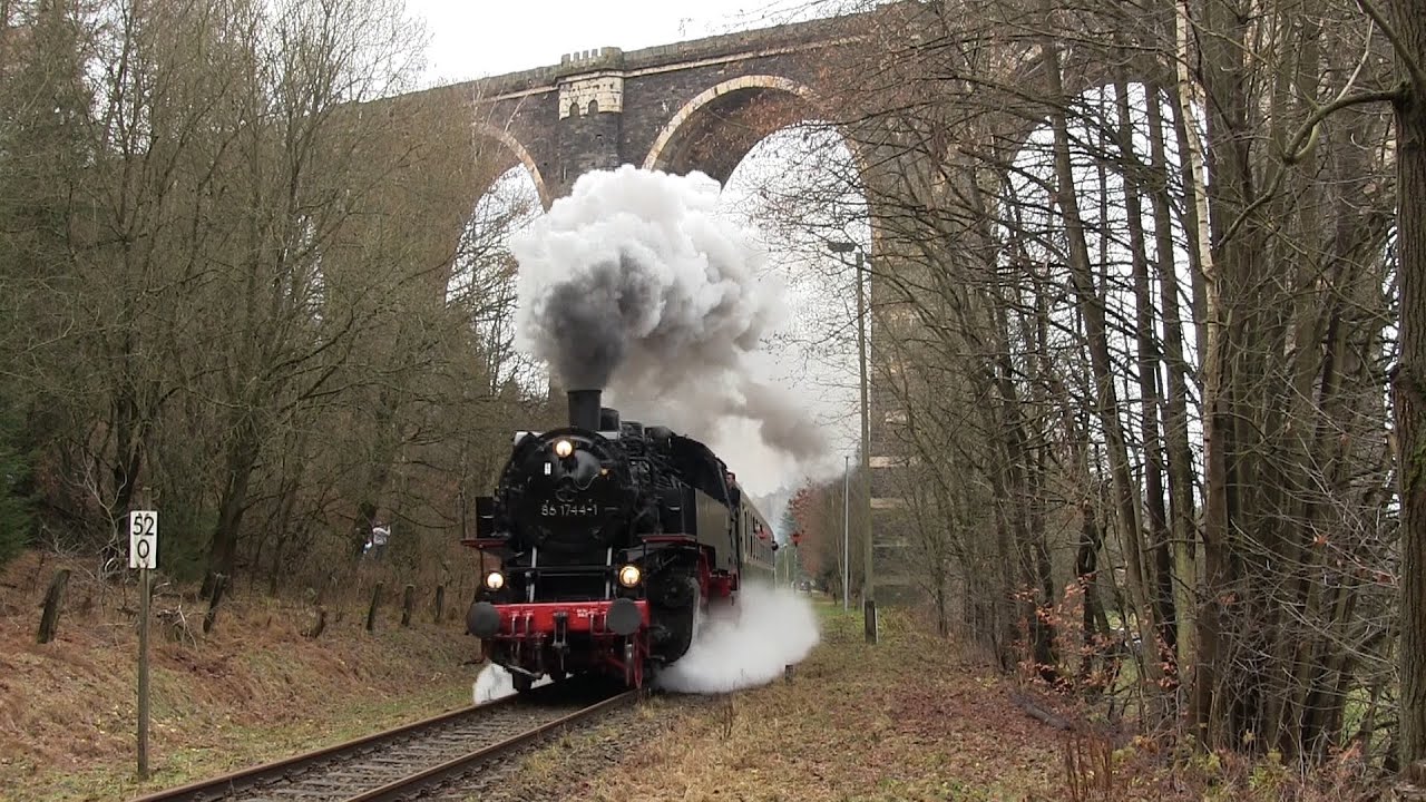 Adventssonderzüge im Erzgebirge rund um Schwarzenberg am 16.Dezember 2023