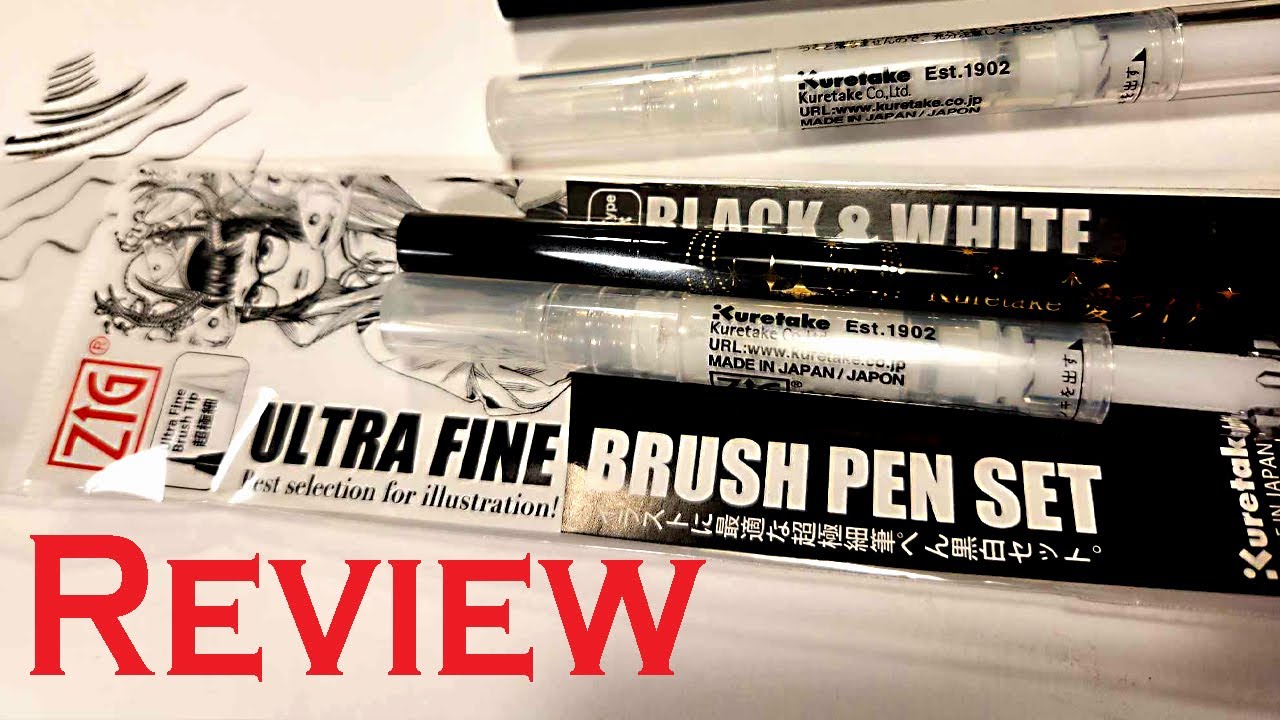 Kuretake Zig Ultra Fine Brush Pen Set Review