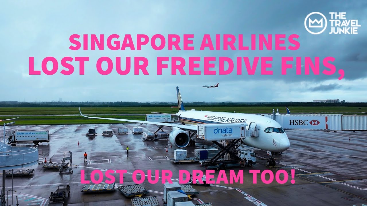 SINGAPORE AIRLINES LOST OUR ADRENO FREEDIVING LONG FINS | BRISBANE TO JAKARTA | RAJA AMPAT INDO TRIP