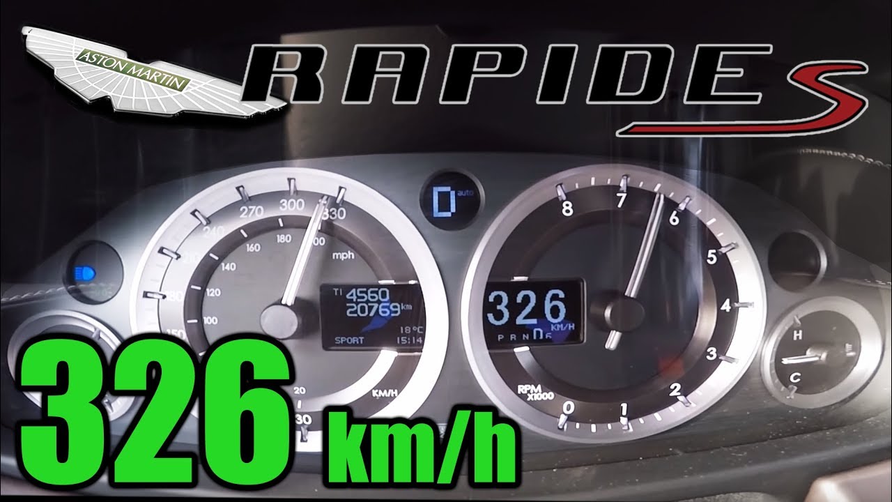 Aston Martin Rapide S - 326 Km/h TOP SPEED
